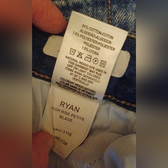 A DL1961 Ryan High-rise Blade Distressed Denim Jeans - Picture 9 of 9